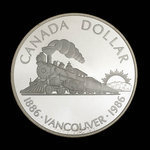 Canada, Élisabeth II, 1 dollar <br /> 1986