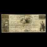 Canada, Watkins & Harris, 15 pence <br /> 1 décembre 1842
