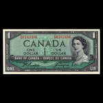 Canada, Banque du Canada, 1 dollar <br /> 1954