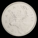 Canada, Élisabeth II, 25 cents <br /> 1987