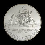 Canada, Élisabeth II, 1 dollar <br /> 1987
