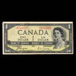 Canada, Banque du Canada, 1 dollar <br /> 1954