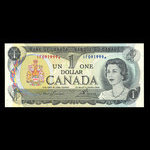 Canada, Banque du Canada, 1 dollar <br /> 1973