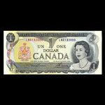 Canada, Banque du Canada, 1 dollar <br /> 1973