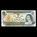 Canada, Banque du Canada, 1 dollar <br /> 1973