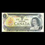 Canada, Banque du Canada, 1 dollar <br /> 1973
