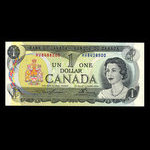 Canada, Banque du Canada, 1 dollar <br /> 1973
