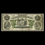 Canada, Bank of British North America, 5 dollars <br /> 28 mai 1886