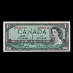 Canada, Banque du Canada, 1 dollar <br /> 1954