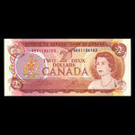 Canada, Banque du Canada, 2 dollars <br /> 1974