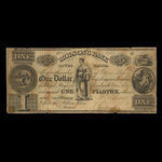Canada, Molsons Bank, 1 dollar <br /> 1 septembre 1837