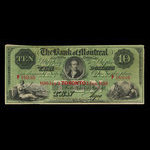Canada, Banque de Montréal, 10 dollars <br /> 3 janvier 1859