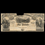 Canada, Banque de Montréal, 20 dollars <br /> 1861
