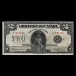 Canada, Dominion du Canada, 2 dollars <br /> 23 juin 1923