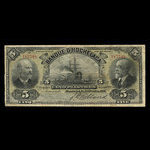 Canada, Banque d'Hochelaga, 5 piastres <br /> 23 février 1911