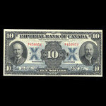 Canada, Imperial Bank of Canada, 10 dollars <br /> 1 novembre 1923
