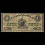 Canada, Bank of Prince Edward Island, 1 dollar <br /> 1 janvier 1877