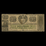 Canada, Commercial Bank of New Brunswick, 1 dollar <br /> 1 novembre 1860