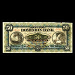 Canada, Dominion Bank, 50 dollars <br /> 2 juillet 1901