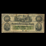 Canada, Eastern Townships Bank, 10 dollars <br /> 2 janvier 1893