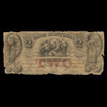 Canada, Banque de Montréal, 2 dollars <br /> 1 janvier 1844