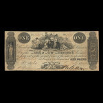 Canada, Bank of New Brunswick, 1 livre(anglaise) <br /> 1 juillet 1852