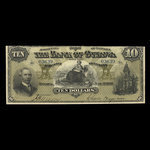 Canada, Bank of Ottawa (The), 10 dollars <br /> 1 juin 1900