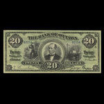 Canada, Bank of Ottawa (The), 20 dollars <br /> 2 janvier 1903
