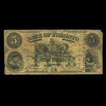 Canada, Bank of Toronto (The), 5 dollars <br /> 1 juillet 1890