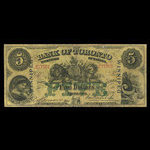 Canada, Bank of Toronto (The), 5 dollars <br /> 1 juillet 1890