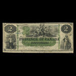 Canada, Province du Canada, 2 dollars <br /> 1 octobre 1866