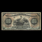 Canada, Canadian Bank of Commerce, 100 dollars <br /> 1 mai 1912