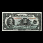 Canada, Banque du Canada, 1 dollar <br /> 1935