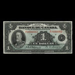 Canada, Banque du Canada, 1 dollar <br /> 1935