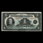 Canada, Banque du Canada, 1 dollar <br /> 1935