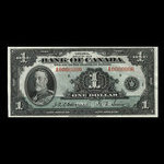 Canada, Banque du Canada, 1 dollar <br /> 1935