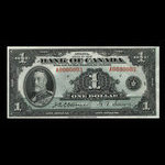 Canada, Banque du Canada, 1 dollar <br /> 1935