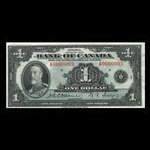 Canada, Banque du Canada, 1 dollar <br /> 1935