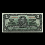 Canada, Banque du Canada, 1 dollar <br /> 2 janvier 1937