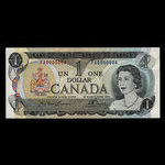 Canada, Banque du Canada, 1 dollar <br /> 1973