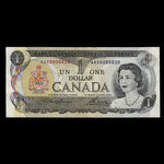 Canada, Banque du Canada, 1 dollar <br /> 1973