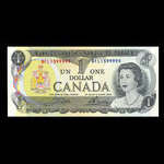 Canada, Banque du Canada, 1 dollar <br /> 1973