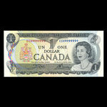 Canada, Banque du Canada, 1 dollar <br /> 1973