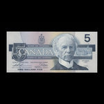 Canada, Banque du Canada, 5 dollars <br /> 1986