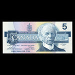 Canada, Banque du Canada, 5 dollars <br /> 1986