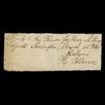 Canada, J.S. Moore, 3 shillings, biens <br /> 25 mars 1843
