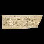 Canada, J.S. Moore, 4 shillings 2 pence, biens <br /> 24 mars 1843
