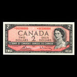 Canada, Banque du Canada, 2 dollars <br /> 1954