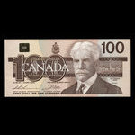 Canada, Banque du Canada, 100 dollars <br /> 1988