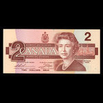 Canada, Banque du Canada, 2 dollars <br /> 1986